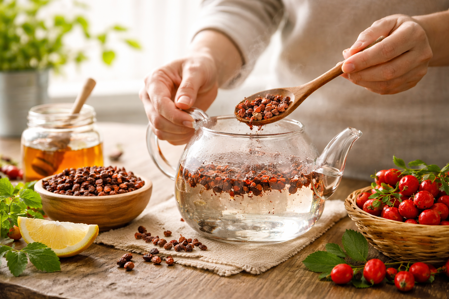 Hagebuttentee richtig zubereiten: